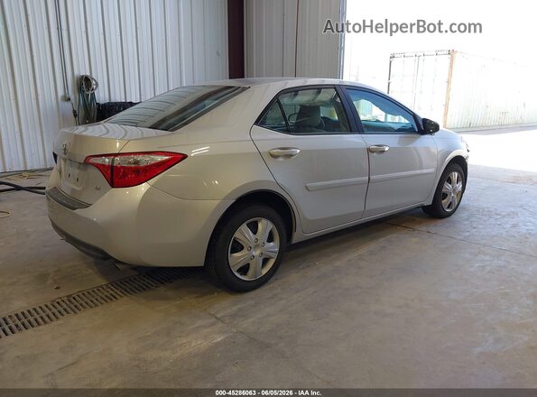 2T1BURHE0GC587480 2016 TOYOTA COROLLA Silver Задня права чверть