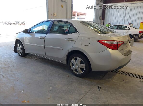 2T1BURHE0GC587480 2016 TOYOTA COROLLA Silver Задня ліва чверть