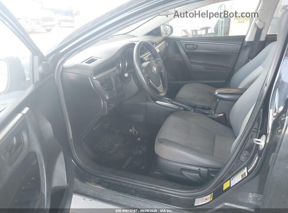 2T1BURHE0GC655194 2016 TOYOTA COROLLA Black წინა სალონის ხედი