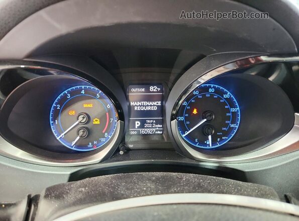 2T1BURHE0GC680600 2016 TOYOTA COROLLA Black Instrument cluster view