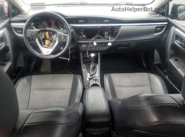 2T1BURHE0GC683643 2016 TOYOTA COROLLA Black Widok deski rozdzielczej
