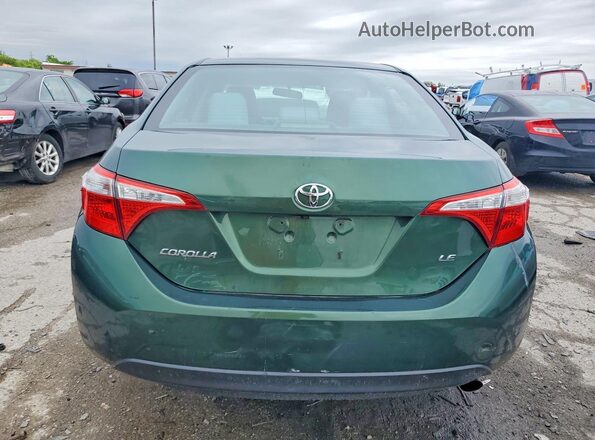 2T1BURHE0GC704488 2016 TOYOTA COROLLA Зеленый Вид сзади