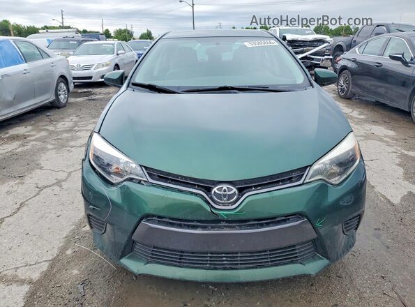 2T1BURHE0GC704488 2016 TOYOTA COROLLA Зеленый Вид спереди
