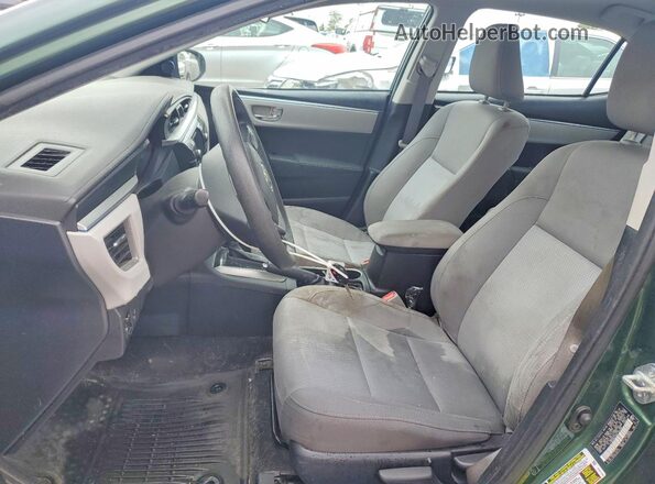 2T1BURHE0GC704488 2016 TOYOTA COROLLA Зеленый Вид салона спереди