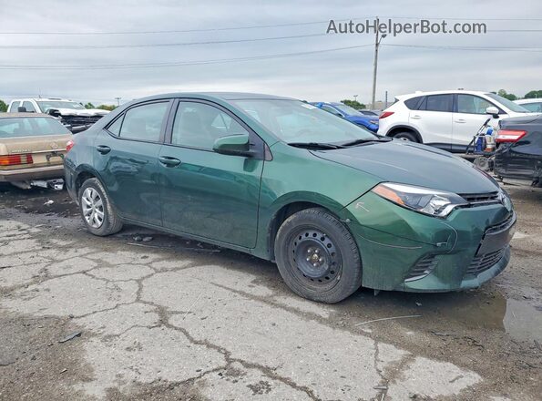2T1BURHE0GC704488 2016 TOYOTA COROLLA Зеленый Передняя правая четверть