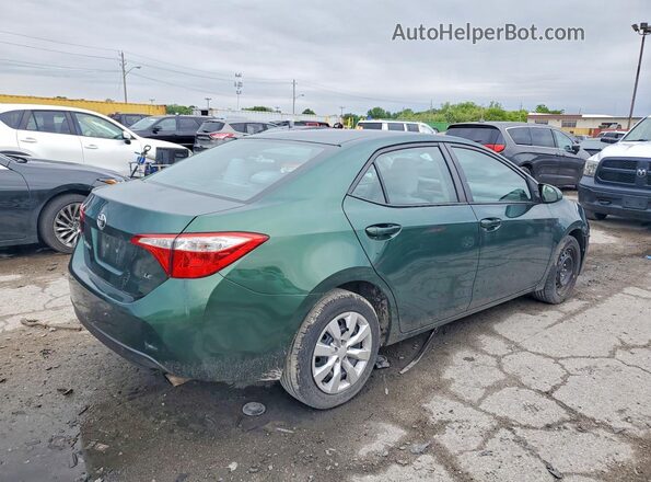 2T1BURHE0GC704488 2016 TOYOTA COROLLA Зеленый Задняя правая четверть
