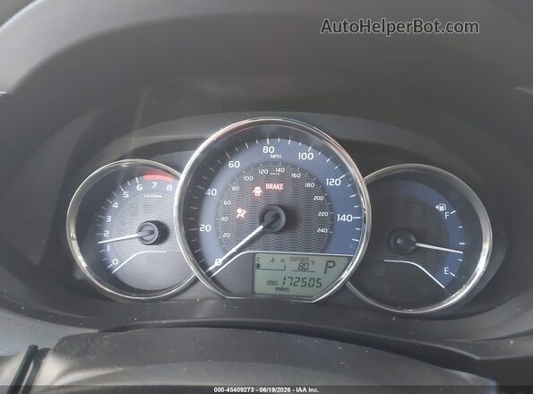 2T1BURHE0GC710890 2016 TOYOTA COROLLA White Հետևի նստատեղերի տեսք