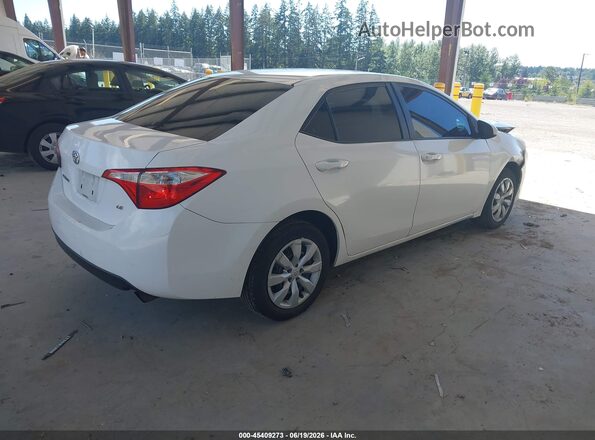 2T1BURHE0GC710890 2016 TOYOTA COROLLA White Հետևի աջ