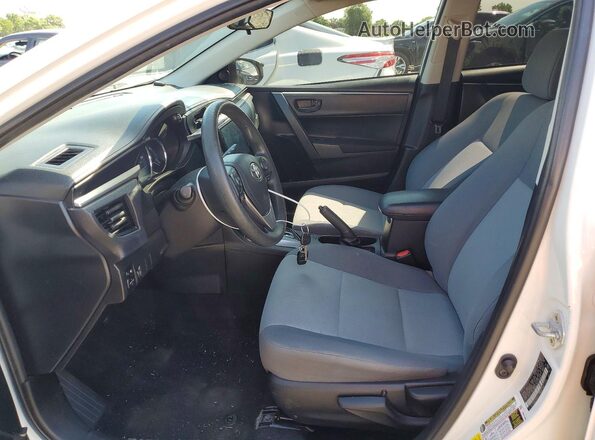 2T1BURHE0GC718925 2016 TOYOTA COROLLA White Widok wnętrza z przodu