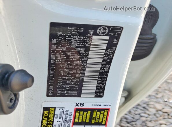 2T1BURHE0GC718925 2016 TOYOTA COROLLA White Widok komory silnika