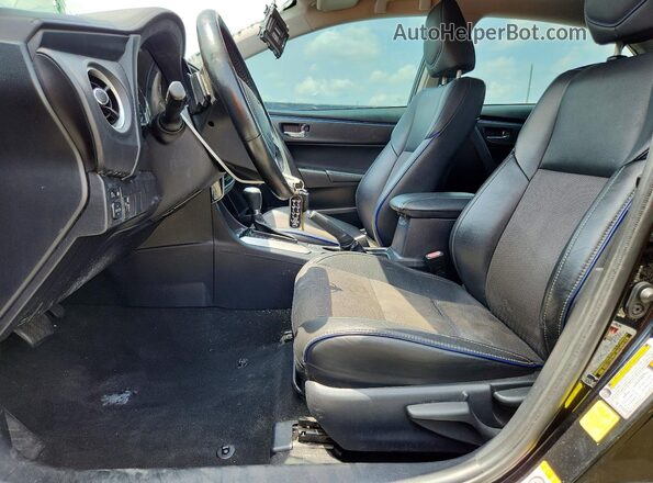 2T1BURHE0HC778608 2017 TOYOTA COROLLA Black წინა სალონის ხედი