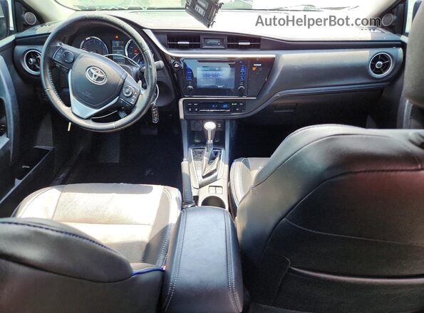 2T1BURHE0HC778608 2017 TOYOTA COROLLA Black წინა პანელის ხედი