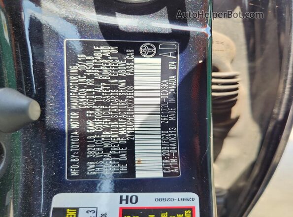 2T1BURHE0HC778608 2017 TOYOTA COROLLA Black ძრავის განყოფილების ხედი