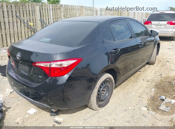 2T1BURHE0HC786319 2017 TOYOTA COROLLA Black Задня права чверть