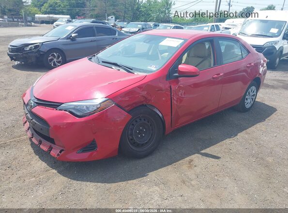 2T1BURHE0HC812062 2017 TOYOTA COROLLA Red Przód lewy