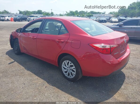 2T1BURHE0HC812062 2017 TOYOTA COROLLA Red Tył lewy