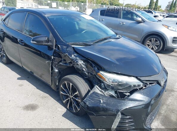 2T1BURHE0HC859205 2017 TOYOTA COROLLA Black Դիմացի տեսք