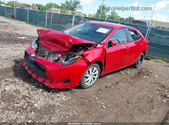2T1BURHE0HC860452 2017 TOYOTA COROLLA Red Front left