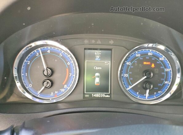 2T1BURHE0HC875095 2017 TOYOTA COROLLA Silver Вид щитка приладів