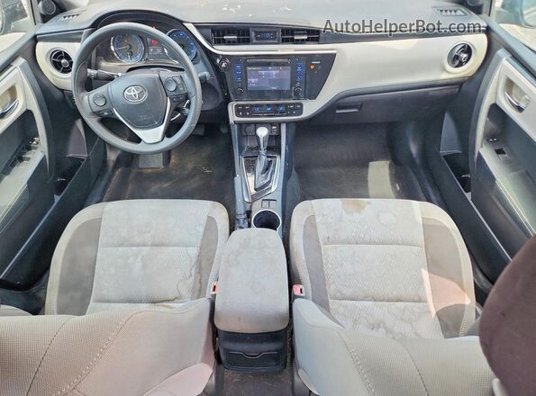 2T1BURHE0HC954444 2017 TOYOTA COROLLA Gray Առջևի վահանակի տեսք