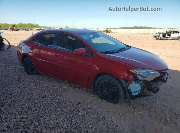 2T1BURHE0JC000735 2018 TOYOTA COROLLA Red 