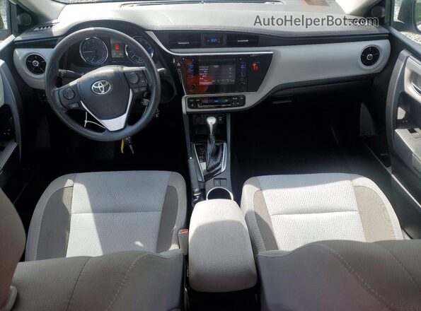 2T1BURHE0JC017177 2018 TOYOTA COROLLA White Առջևի վահանակի տեսք