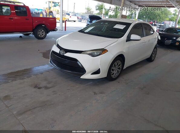 2T1BURHE0JC086371 2018 TOYOTA COROLLA White წინა მარცხენა ხედი სამი მეოთხედიდან