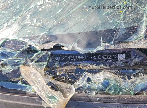 2T1BURHE0JC104321 2018 TOYOTA COROLLA Gray 