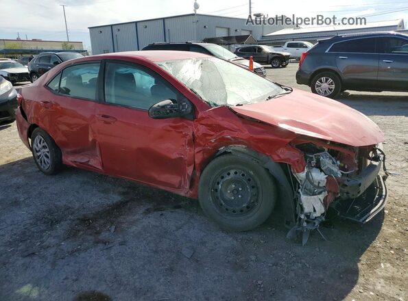 2T1BURHE0JC122494 2018 TOYOTA COROLLA Red 