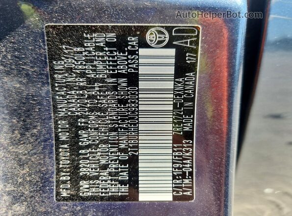 2T1BURHE0JC983030 2018 TOYOTA COROLLA Gray ძრავის განყოფილების ხედი