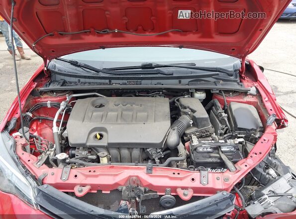 2T1BURHE0KC155724 2019 TOYOTA COROLLA Red უკანა ხედი