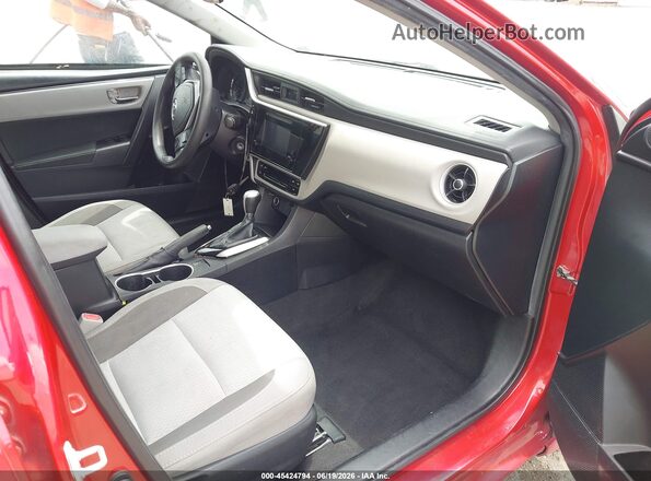 2T1BURHE0KC155724 2019 TOYOTA COROLLA Red წინა სალონის ხედი