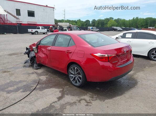 2T1BURHE0KC155724 2019 TOYOTA COROLLA Red უკანა მარცხენა