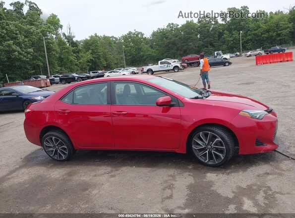 2T1BURHE0KC155724 2019 TOYOTA COROLLA Red უკანა სალონის ხედი