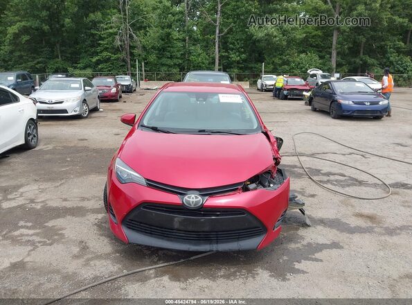 2T1BURHE0KC155724 2019 TOYOTA COROLLA Red ხელსაწყოთა პანელის ხედი