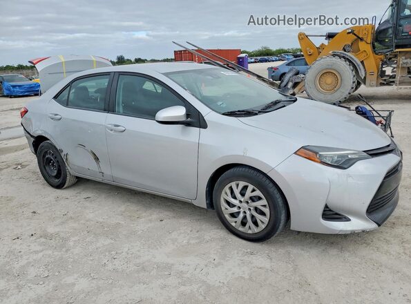 2T1BURHE0KC222953 2019 TOYOTA COROLLA Silver Передня права чверть