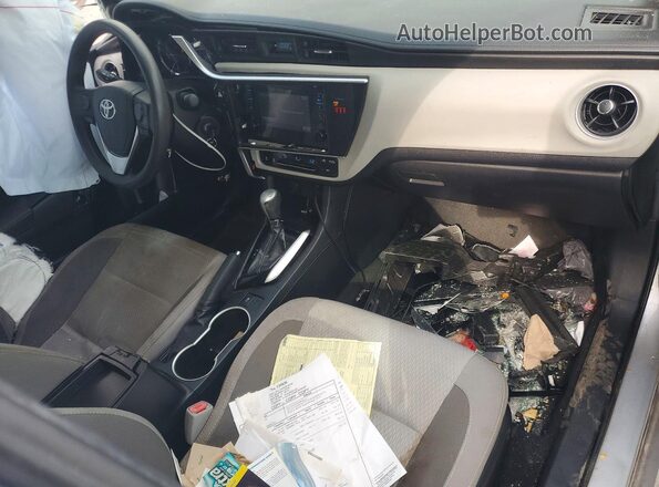 2T1BURHE0KC233516 2019 TOYOTA COROLLA Silver Առջևի վահանակի տեսք