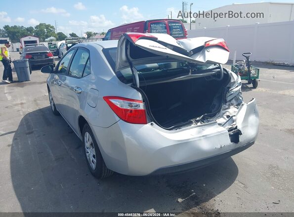 2T1BURHE1GC507314 2016 TOYOTA COROLLA Silver Tył lewy