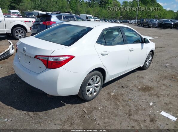 2T1BURHE1GC523917 2016 TOYOTA COROLLA White უკანა მარჯვენა