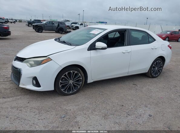 2T1BURHE1GC568307 2016 TOYOTA COROLLA White Front left