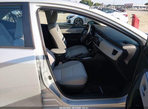 2T1BURHE1GC617022 2016 TOYOTA COROLLA Silver Вид салону спереду