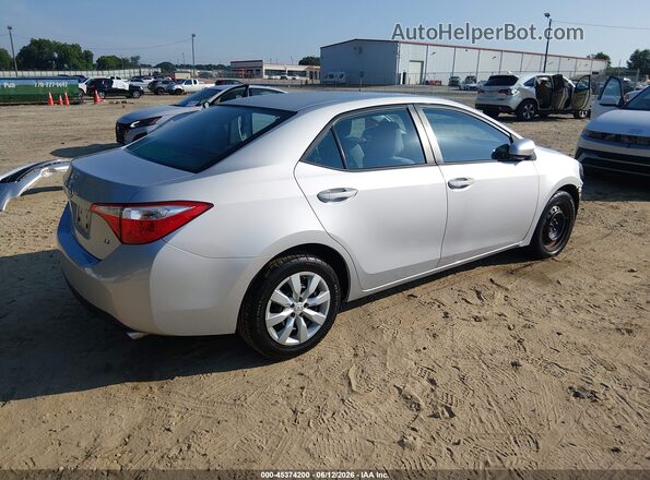 2T1BURHE1GC617022 2016 TOYOTA COROLLA Silver Задня права чверть