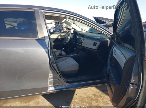 2T1BURHE1GC618820 2016 TOYOTA COROLLA Gray წინა სალონის ხედი