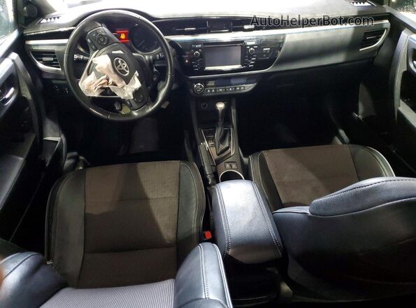 2T1BURHE1GC623211 2016 TOYOTA COROLLA Silver Dashboard view