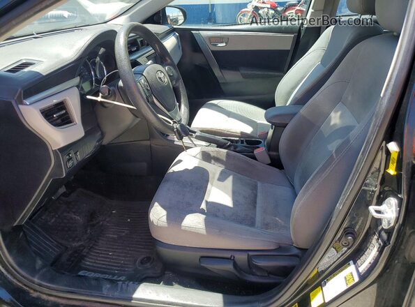 2T1BURHE1GC624858 2016 TOYOTA COROLLA Black Вид салону спереду