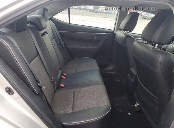 2T1BURHE1GC631437 2016 TOYOTA COROLLA Серебряный Вид задних сидений