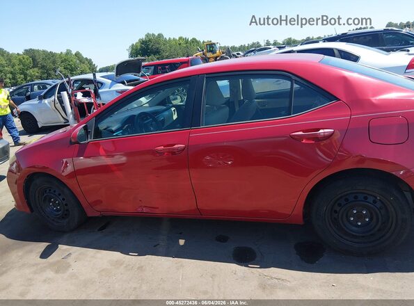 2T1BURHE1GC637593 2016 TOYOTA COROLLA Red Սալոնի 360 աստիճան տեսք
