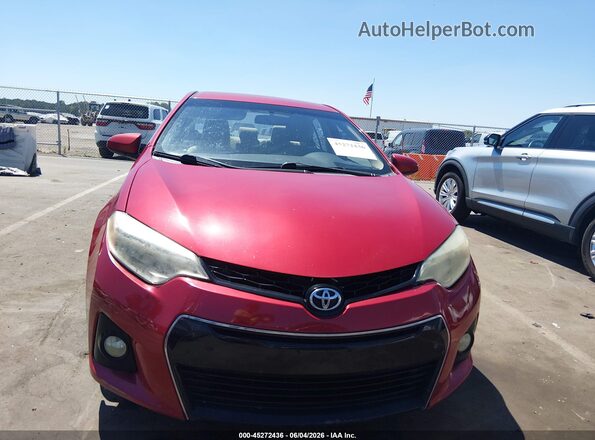 2T1BURHE1GC637593 2016 TOYOTA COROLLA Red Սարքավորումների վահանակի տեսք