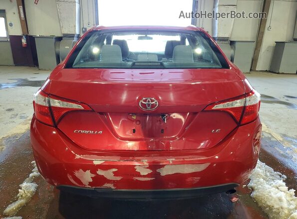 2T1BURHE1GC647783 2016 TOYOTA COROLLA Red 