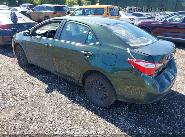 2T1BURHE1GC650229 2016 TOYOTA COROLLA Green Trasero izquierdo